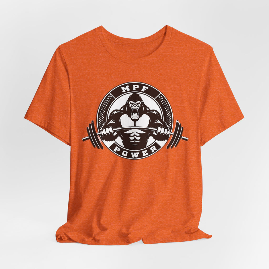 Muscle Power Gym Tee | Unisex Short Sleeve Workout Shirt