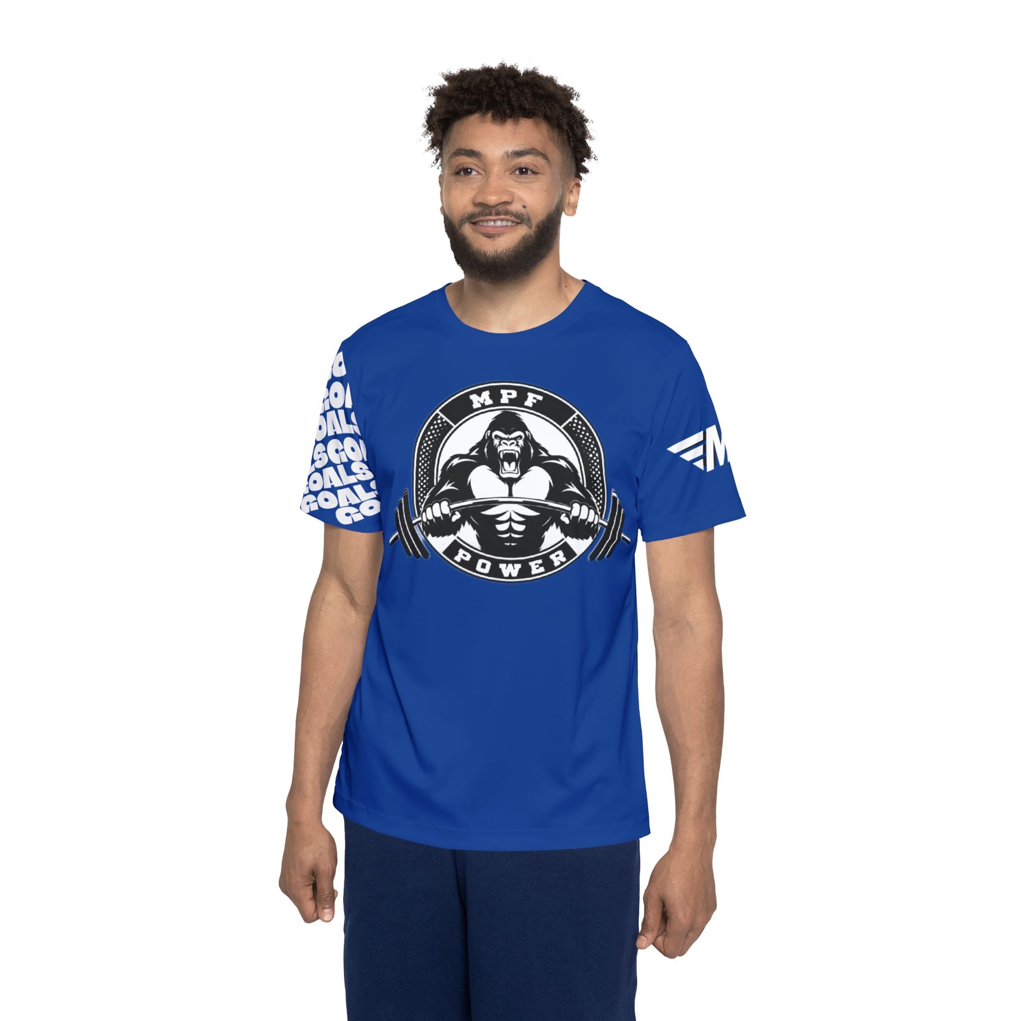 Blue Men's Sports Jersey – Goals & Victory Athletic Tee