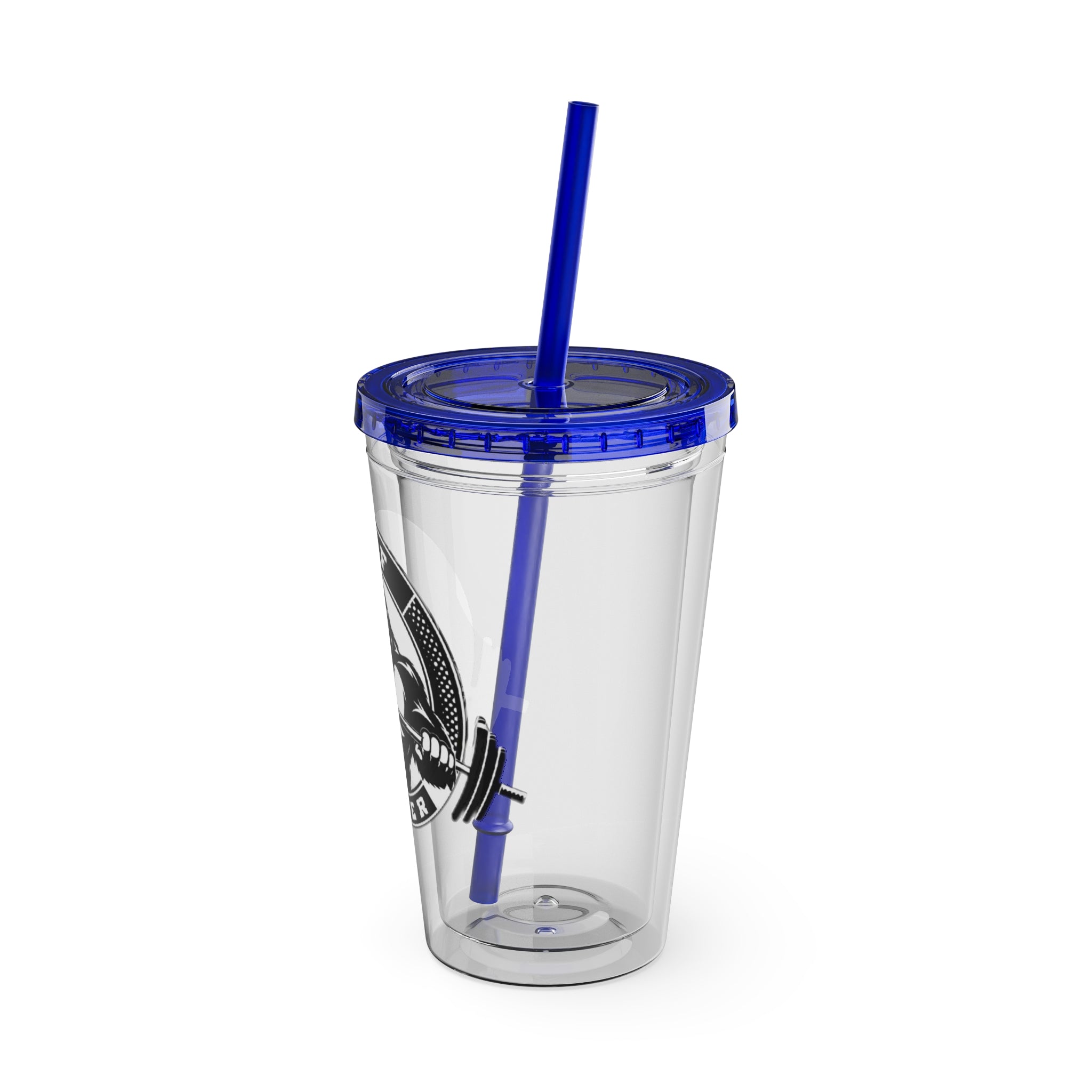 MPF Power Gym Tumbler, Motivational Sports Cup, Workout Gift for Athletes, Reusable Travel Mug, Fitness Drinkware