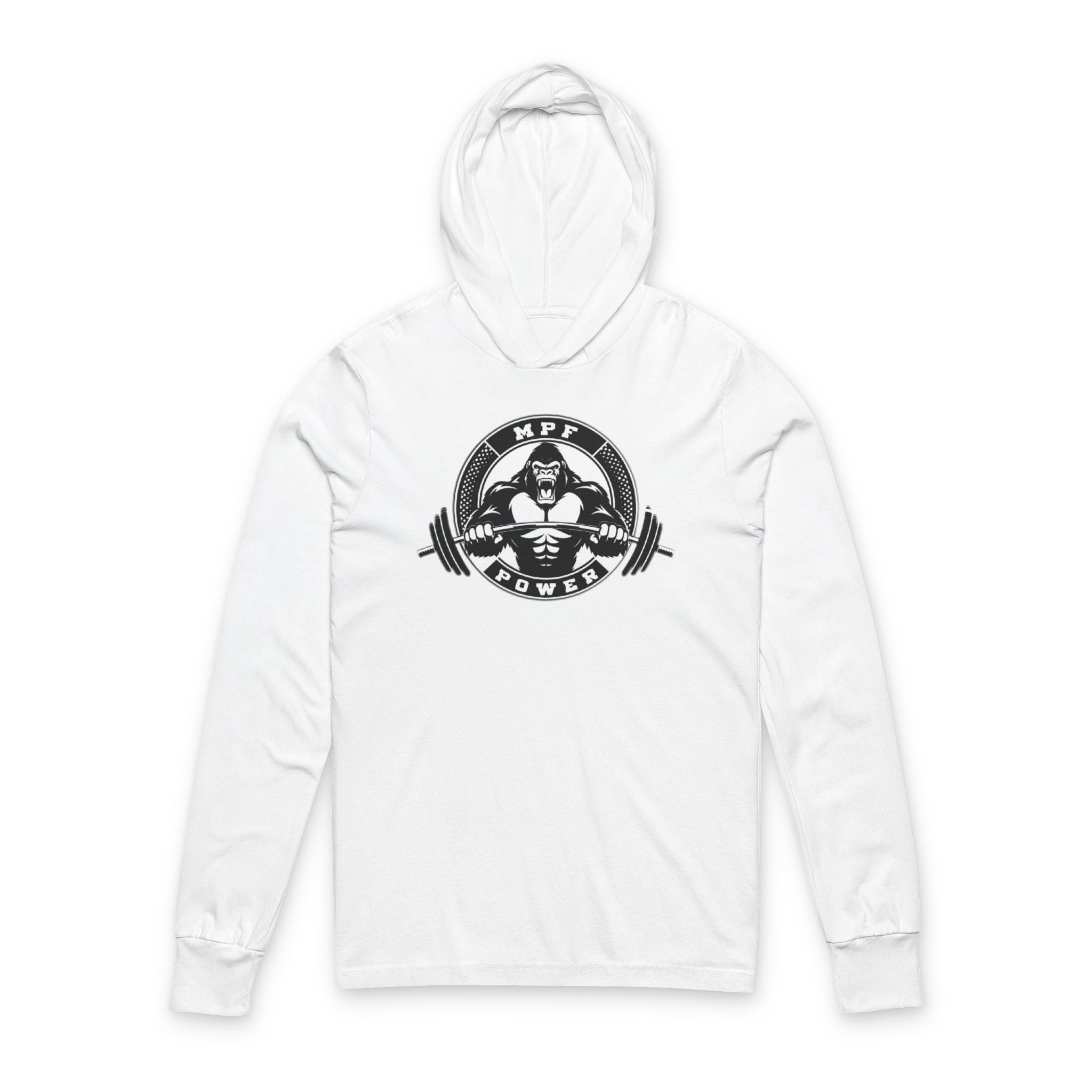 Unisex Hooded Tee: Sporty Long Sleeve Shirt for Active Lifestyle, Perfect for Gym, Casual Wear, and Outdoor Activities