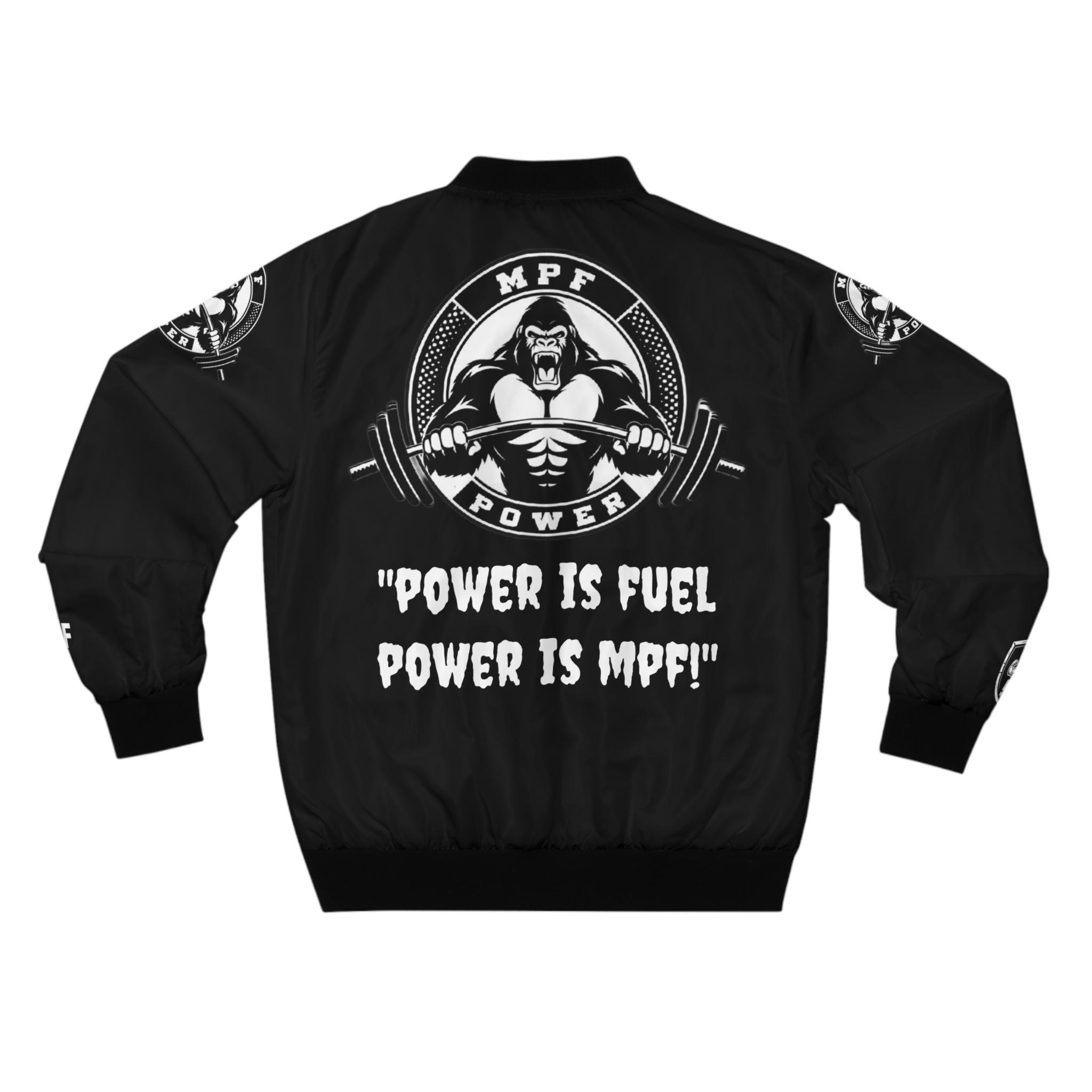 MPF Power Men's Bomber Jacket - Stylish Gym Wear for Strength Enthusiasts