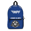 Blue Powerlifting Backpack, Gym Bag, Workout Pack, Fitness Gear, Strength Training Tote