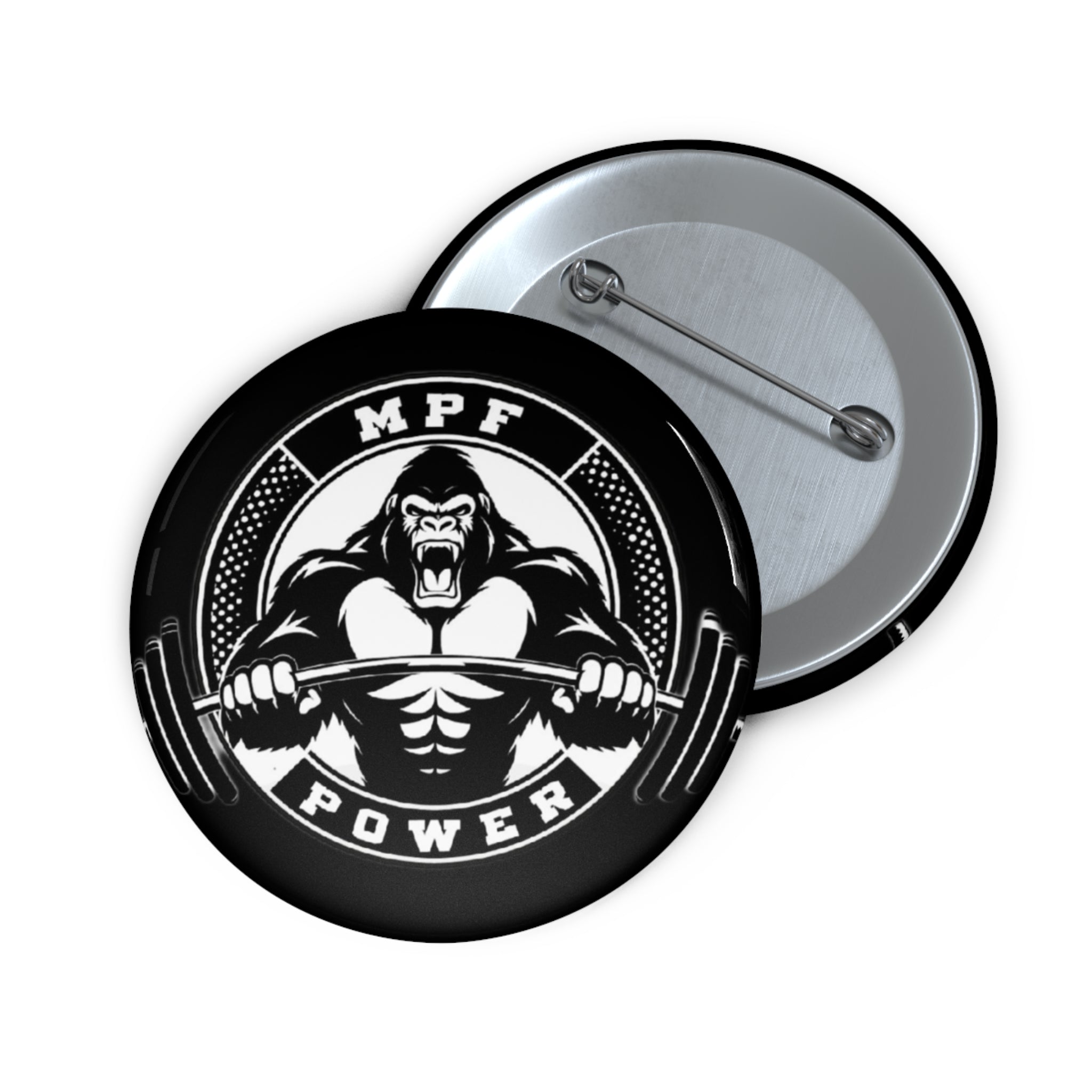 Gorilla Power Pin Button — MPF Power Gym Badge