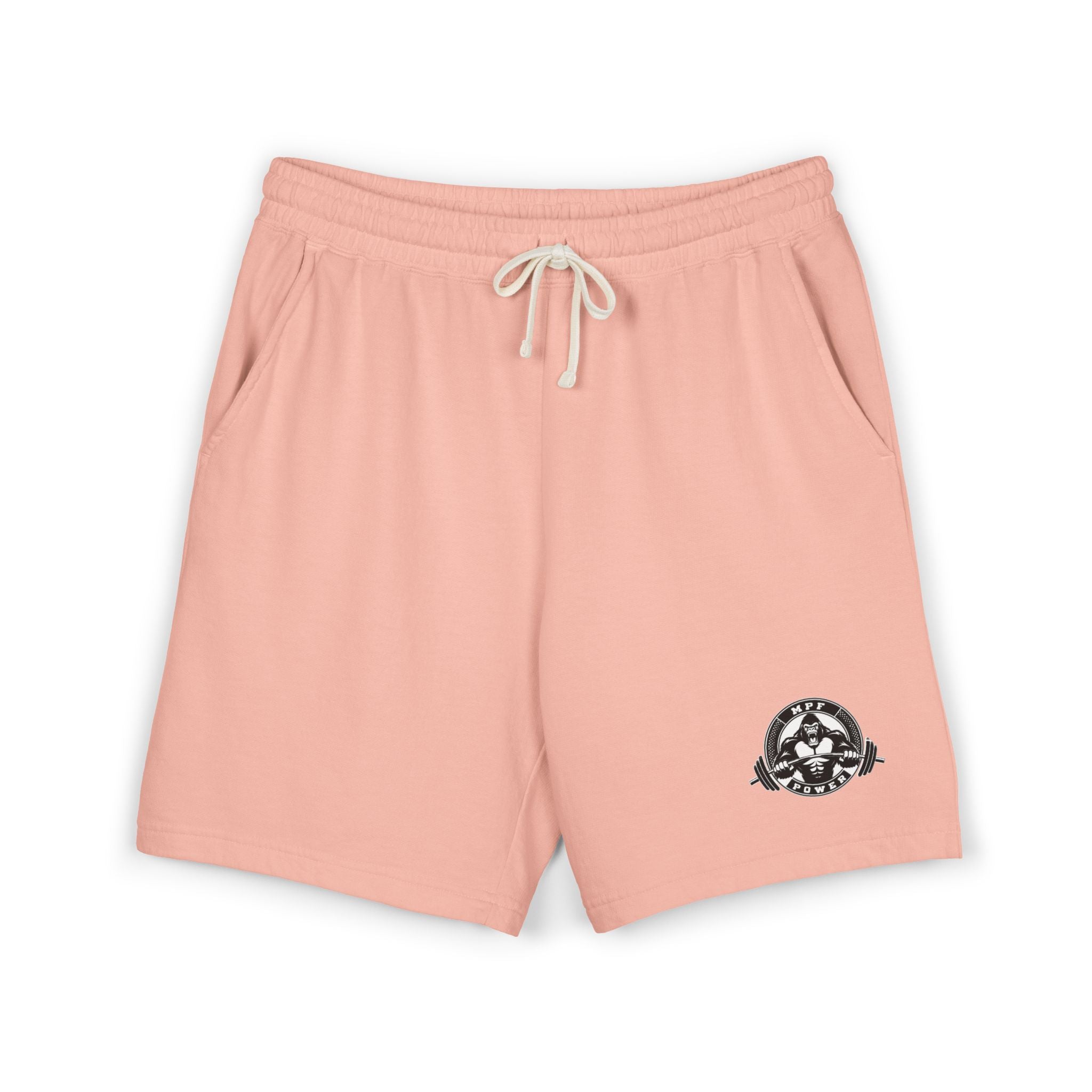 Lightweight Fleece Sweat Shorts — Minimal Compass Logo Lounge Shorts