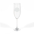 Engraved 8oz Champagne Flute — Elegant Crest Design for Weddings & Celebrations