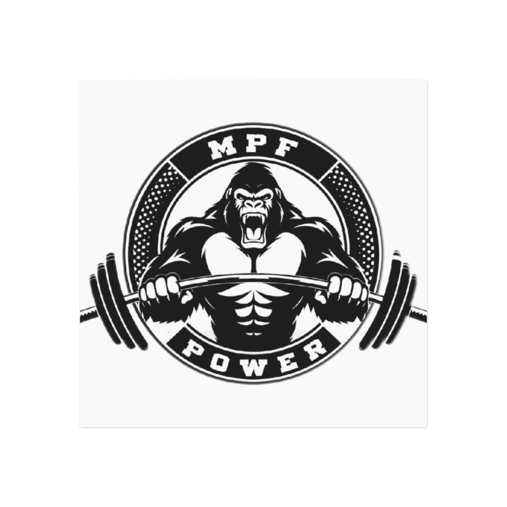 Athletic Power Square Magnet, Gym Decor, Fitness Gift, Workout Motivation, Weightlifting Magnet, Training Accessory
