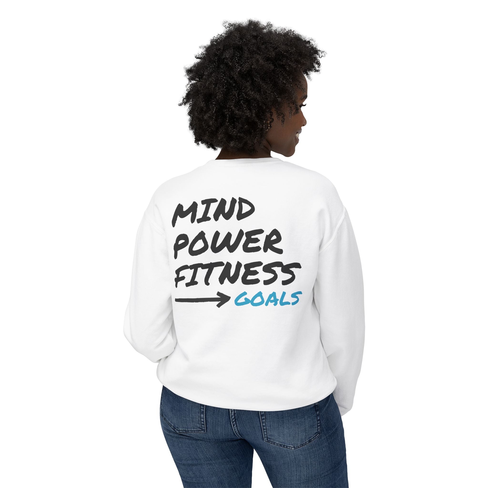 M.P.F. Power Unisex Lightweight Crewneck Sweatshirt - Mind Power Fitness Goals