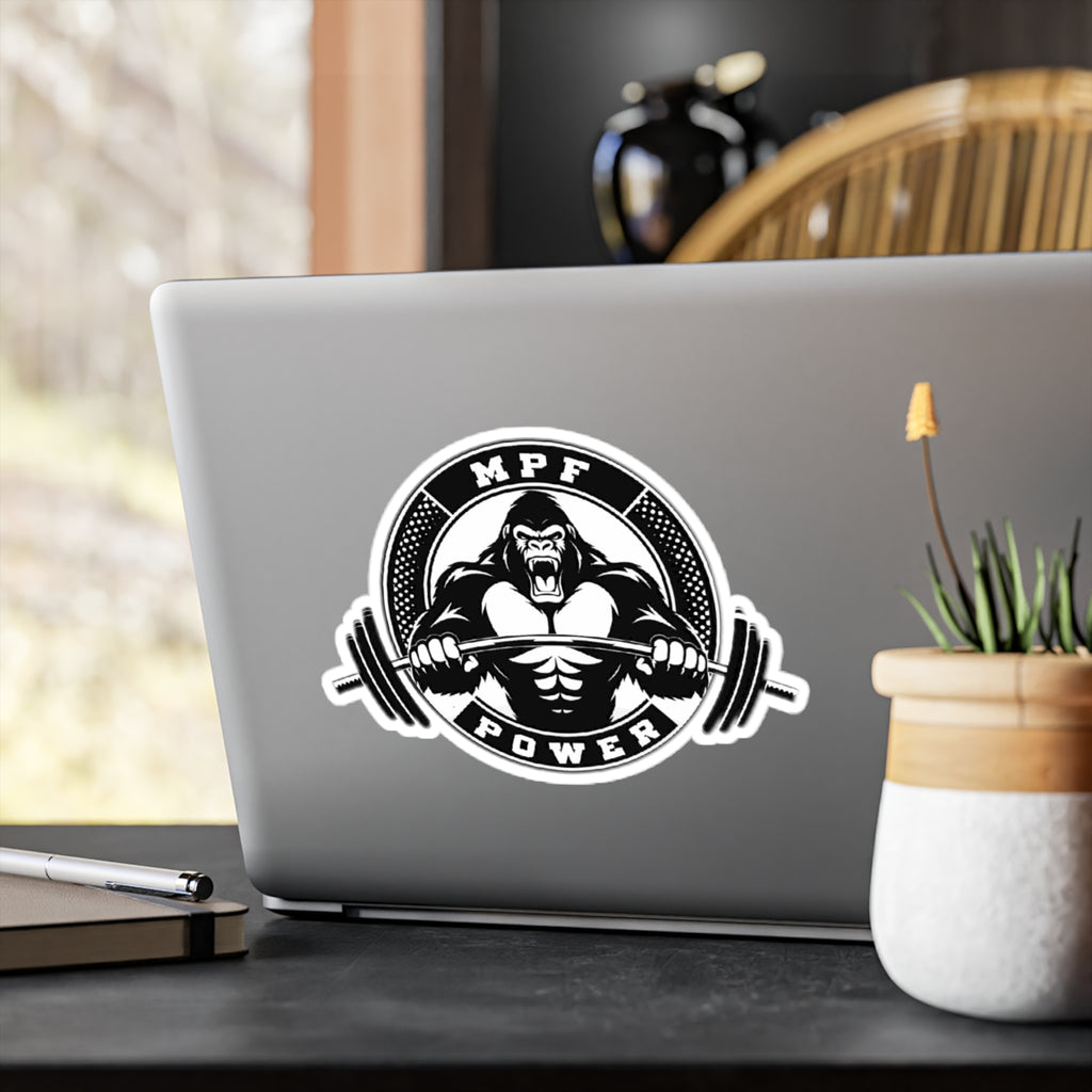Power Gorilla Vinyl Decals | Strength Training Stickers for Gym Lovers | Motivational Home Decor, Workout Gifts, Sports Enthusiasts