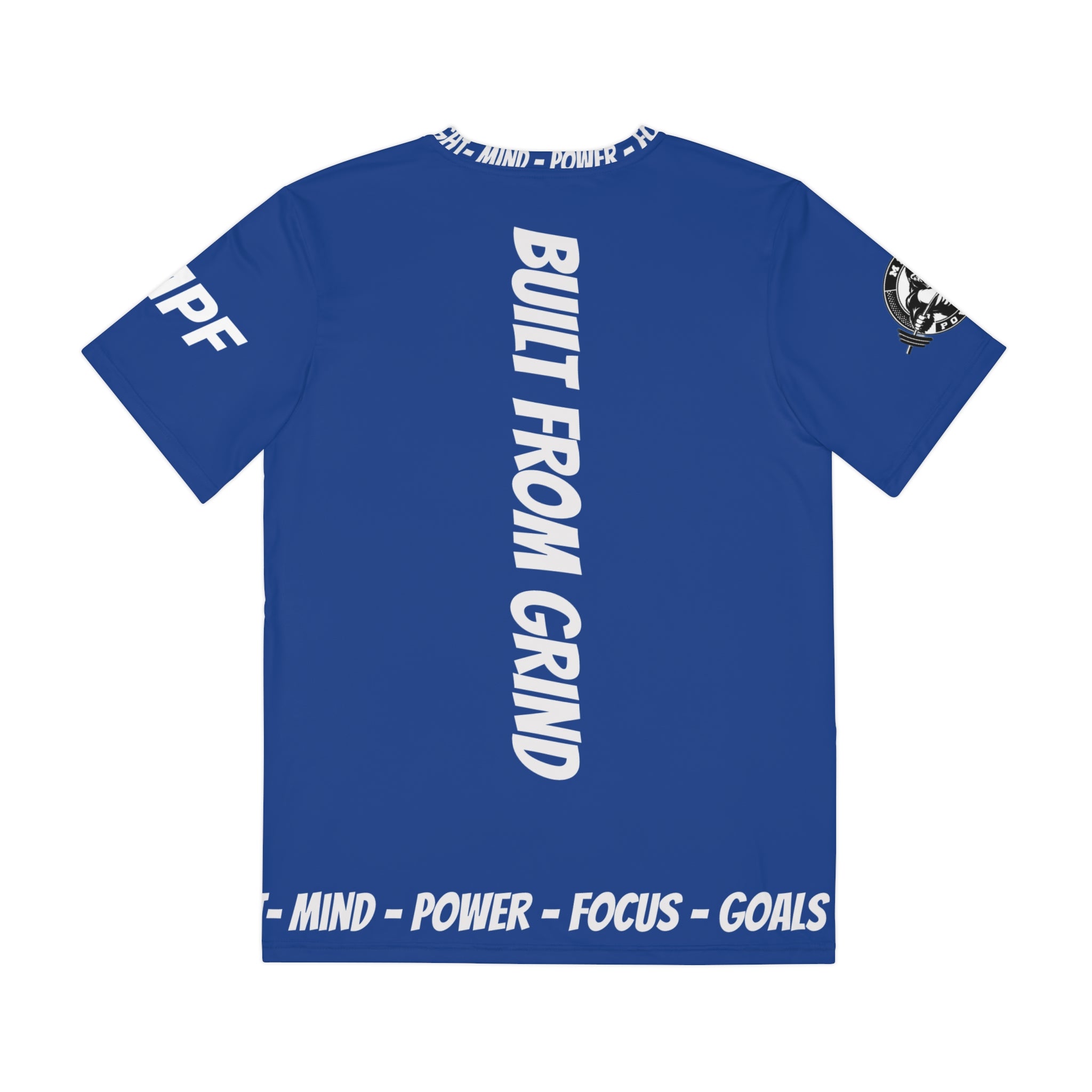 Blue MPF Tee, Motivational T-Shirt, Fitness Apparel, Workout Gear, Gym Wear, Active Lifestyle Shirt